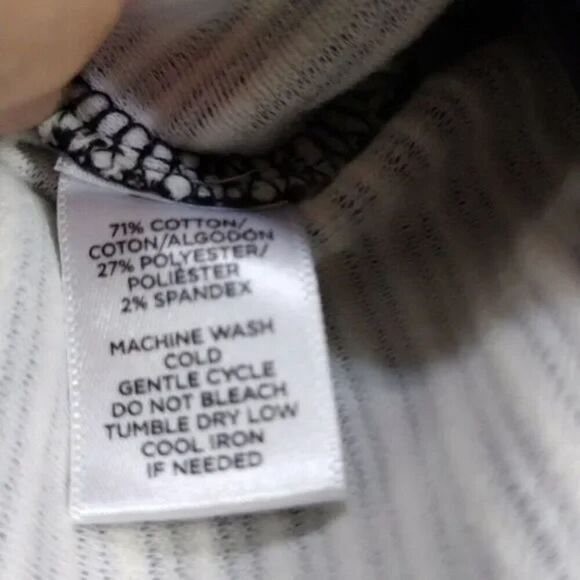 Ann Taylor Loft Black & White Striped Midi Pencil Skirts Size S! - Picture 4 of 15